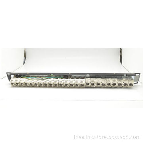 Patch Panel, FTP/UTP, 24 Ports, Black Bar, Supports 22 to 26AWG Stranded and Solid WireNew